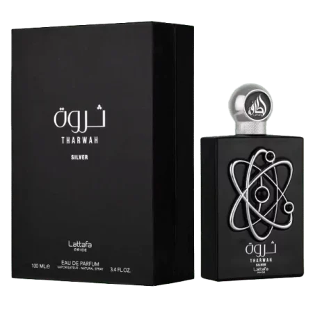 parfum tharwah silver pour homme lattafa 100ml